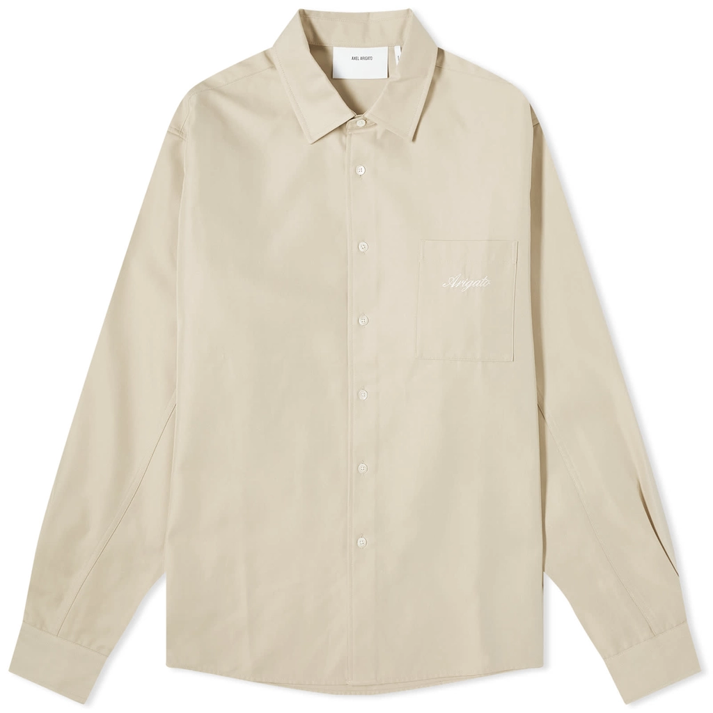 Axel Arigato Men's Flow Overshirt Beige